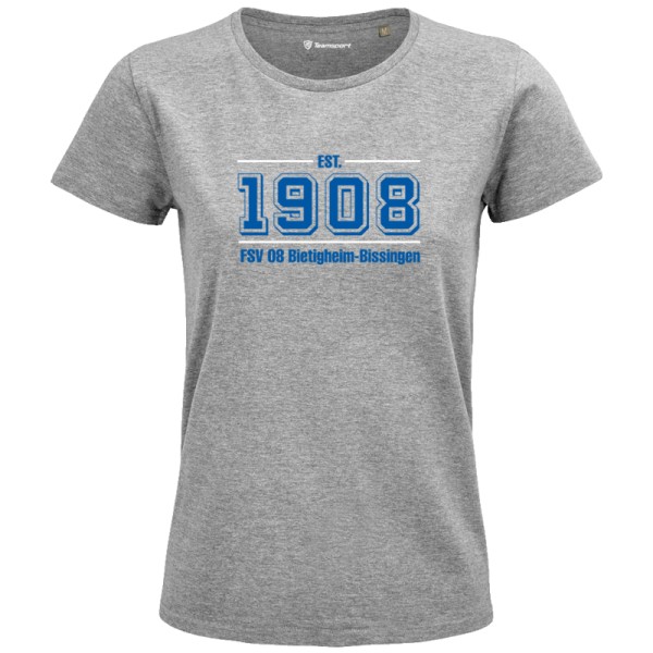 T-Shirt "1908" / Damen - grau