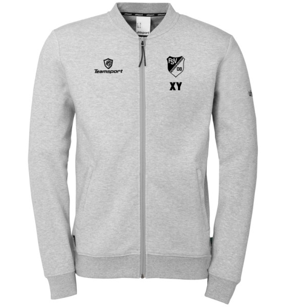 ID Collegejacke / dark grau melange