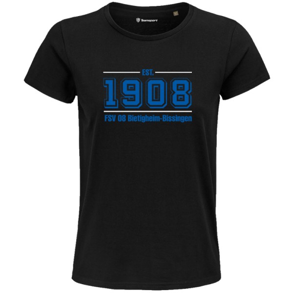T-Shirt "1908" / Damen - schwarz